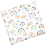 Rainbow muslin blanket
