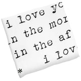 Love you muslin blanket