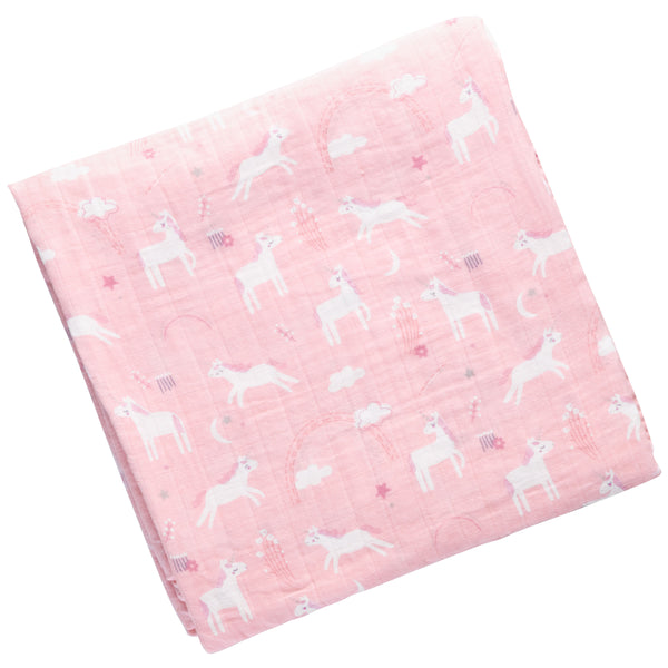 Unicorn muslin blanket