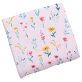 Wild flower muslin blanket