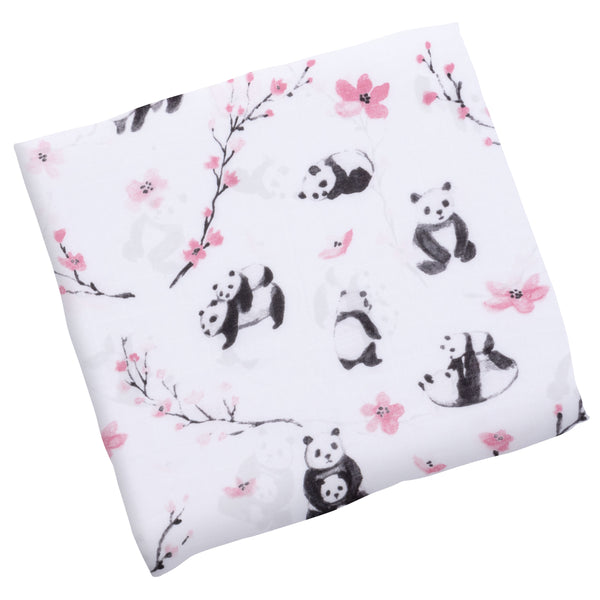Panda muslin blanket