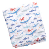 Shark muslin blanket