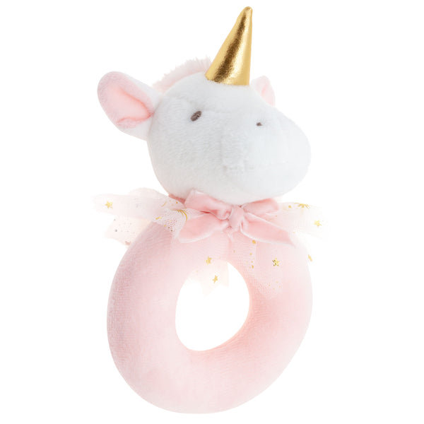 Unicorn ring rattle