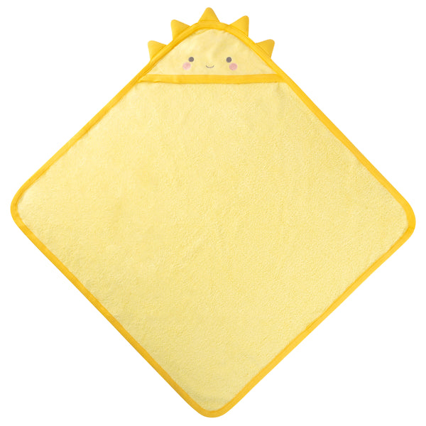 Sun hooded bath towel for baby front view