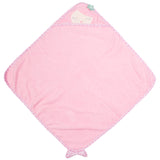 Mermaid hooded bath towel for baby front view