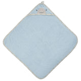 Shark hooded bath towel for baby front view