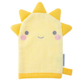 Sun bath mitts for baby front view.