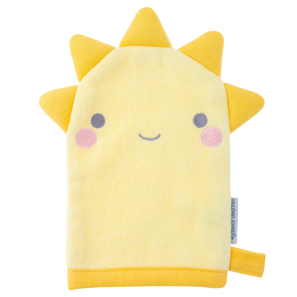 Sun bath mitts for baby front view.