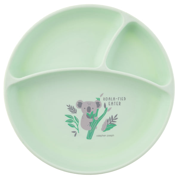 Koala suction cup silicone plate front view