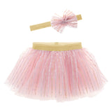 Shimmer pink tutu and headband set
