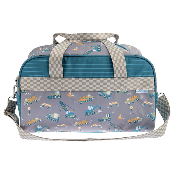 Construction duffle bag front view