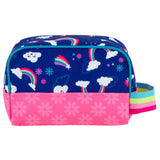 Rainbow toiletry bag front view