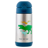 Dino double wall stainless steel bottle front view
