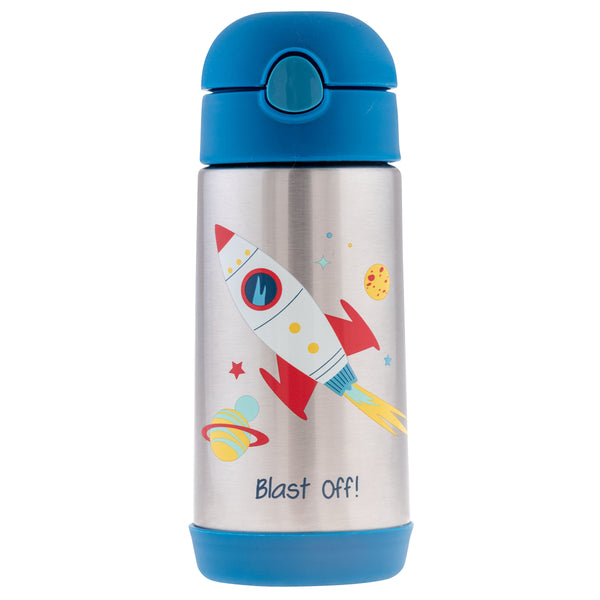 Space double wall stainless steel bottle front view