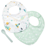 Space muslin bib sets