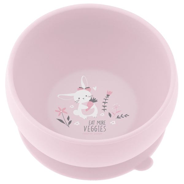 Bunny silicone bowl front view
