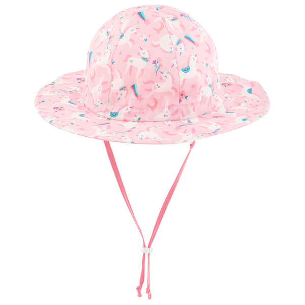 Unicorn baby sun hat.
