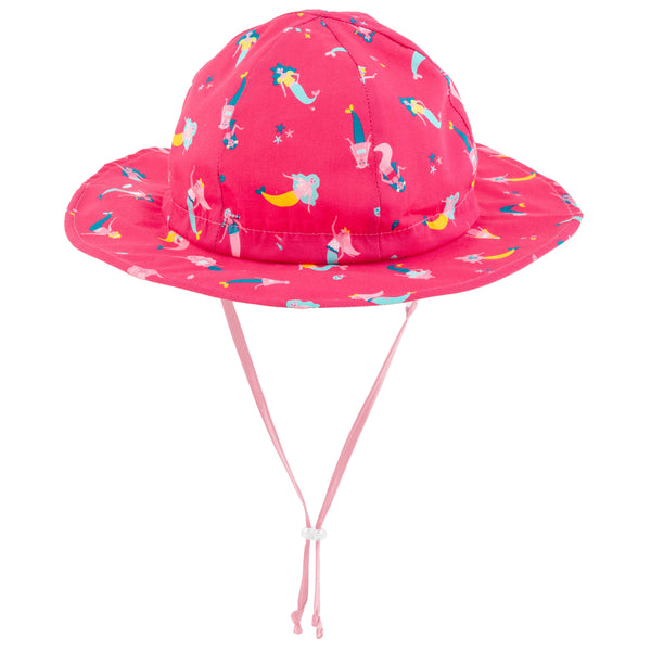 Mermaid baby sun hat.