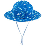 Shark baby sun hat.