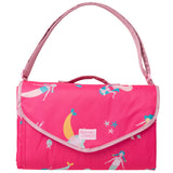 Mermaid wipeable play blanket front folded view