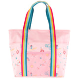Beach day printed beach tote front view