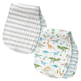 Dino muslin burp cloths