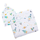 Space bamboo blanket and beanie.