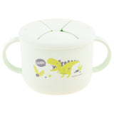 Dino silicone snack cup front view