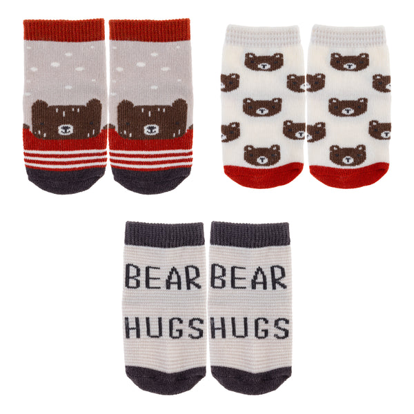 Bear baby sock sets.