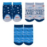 Shark baby sock sets.
