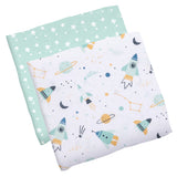 Space muslin blanket set 2 pack