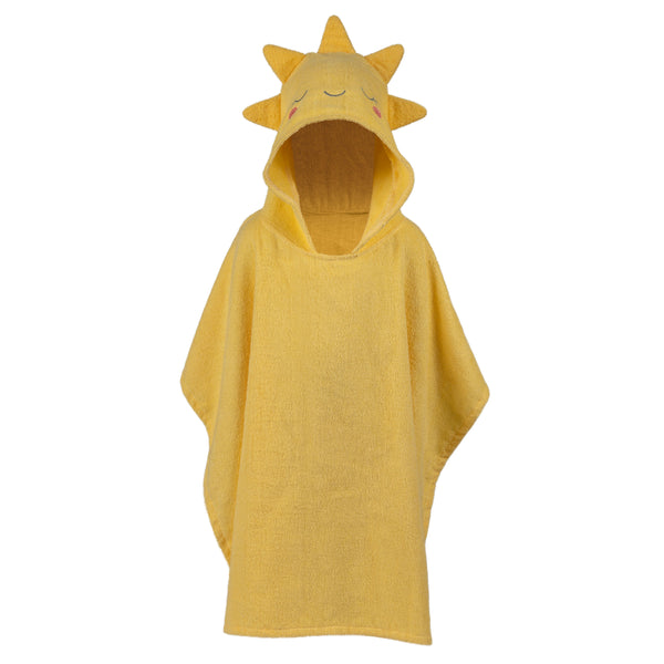 Sun beach poncho front view.