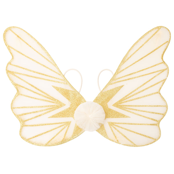 Golden dress up wings front view