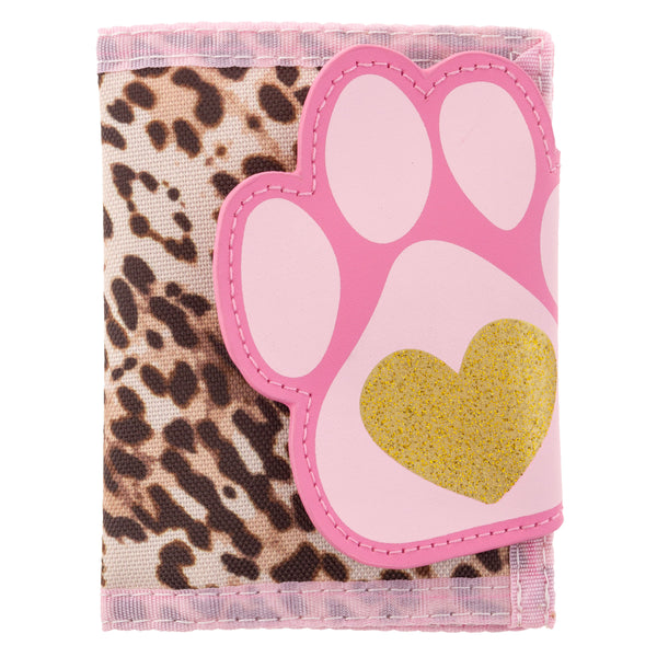 Leopard wallet front view