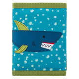 Blue shark wallet front view