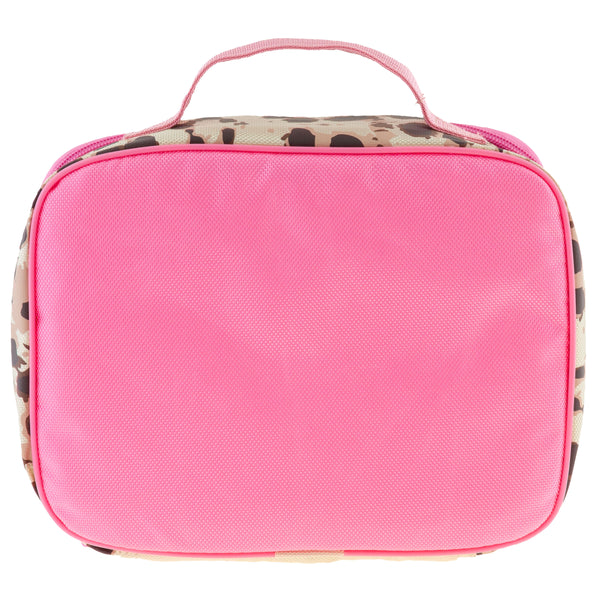leopard classic lunchbox back view.