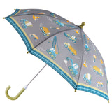 Grey construction umbrella