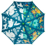Zoo color changing umbrella top view