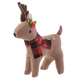Reindeer linen ornament side view