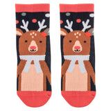 Reindeer holiday socks