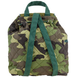 Camo quilted backpack back view