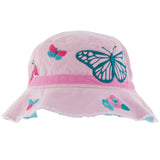 Pink butterfly bucket hats