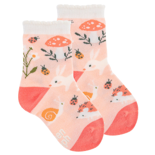 Strawberry fields toddler socks