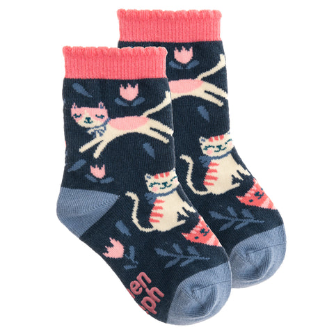 Cat toddler socks