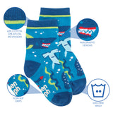 Shark toddler socks details view