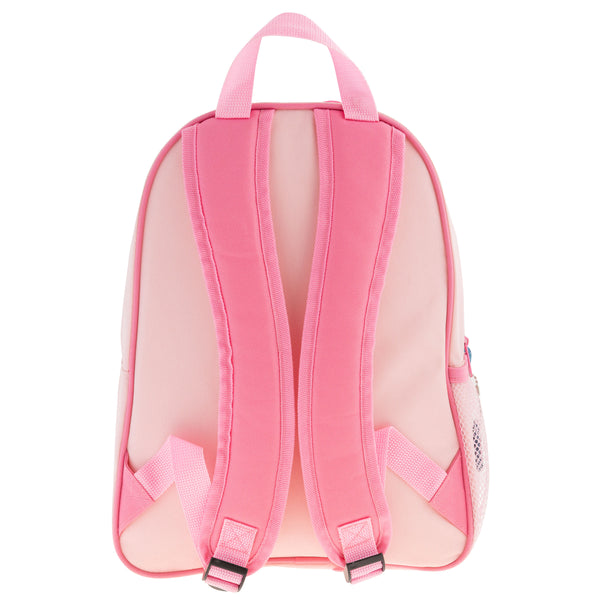 Pink ladybug sidekick backpack back view