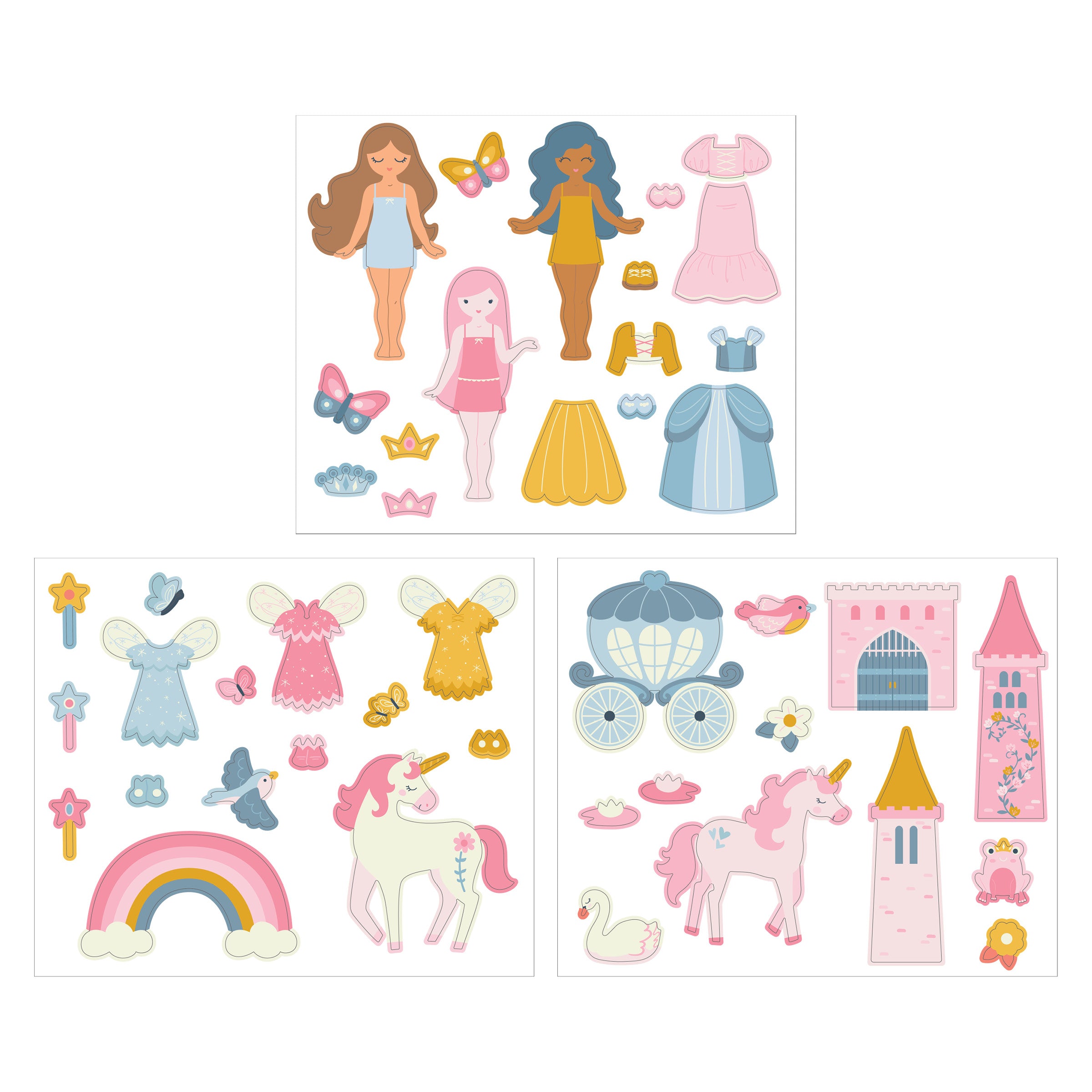 Stephen Joseph Magnetic Play Set - Picnic Theme With 44 Pieces & Foldable Play Board