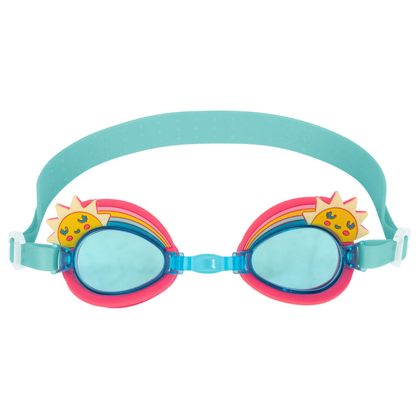 Rainbow swim goggles