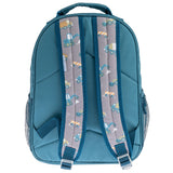 Construction all over print backpack back view