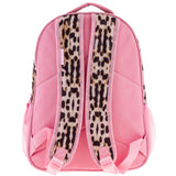 Leopard all over print backpack back view